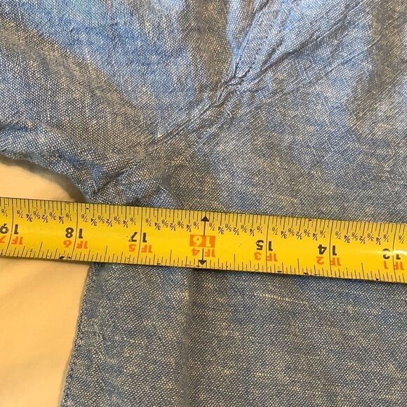 ORVIS, button down long sleeve, S/CH, linen/rayon, soft, light, airy - Picture 9 of 11